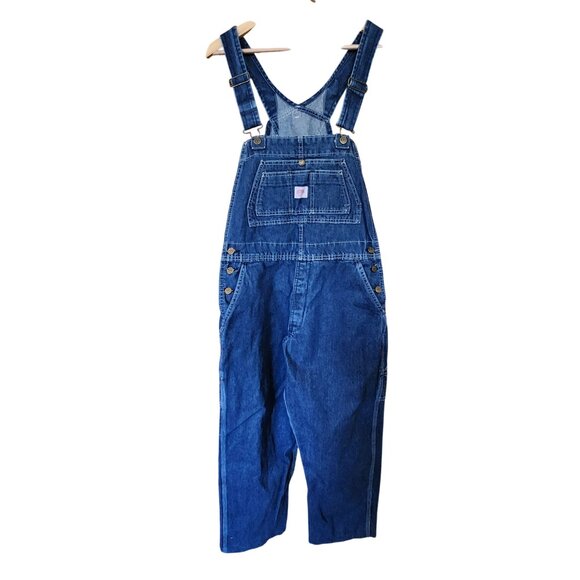 Key Denim Overalls 16 Womens Blue Cotton - Picture 1 of 6